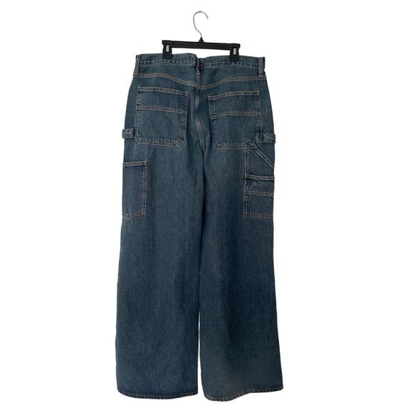 AGOLDE Magda Carpenter Jeans in Darkness Size 32 - Picture 6 of 8